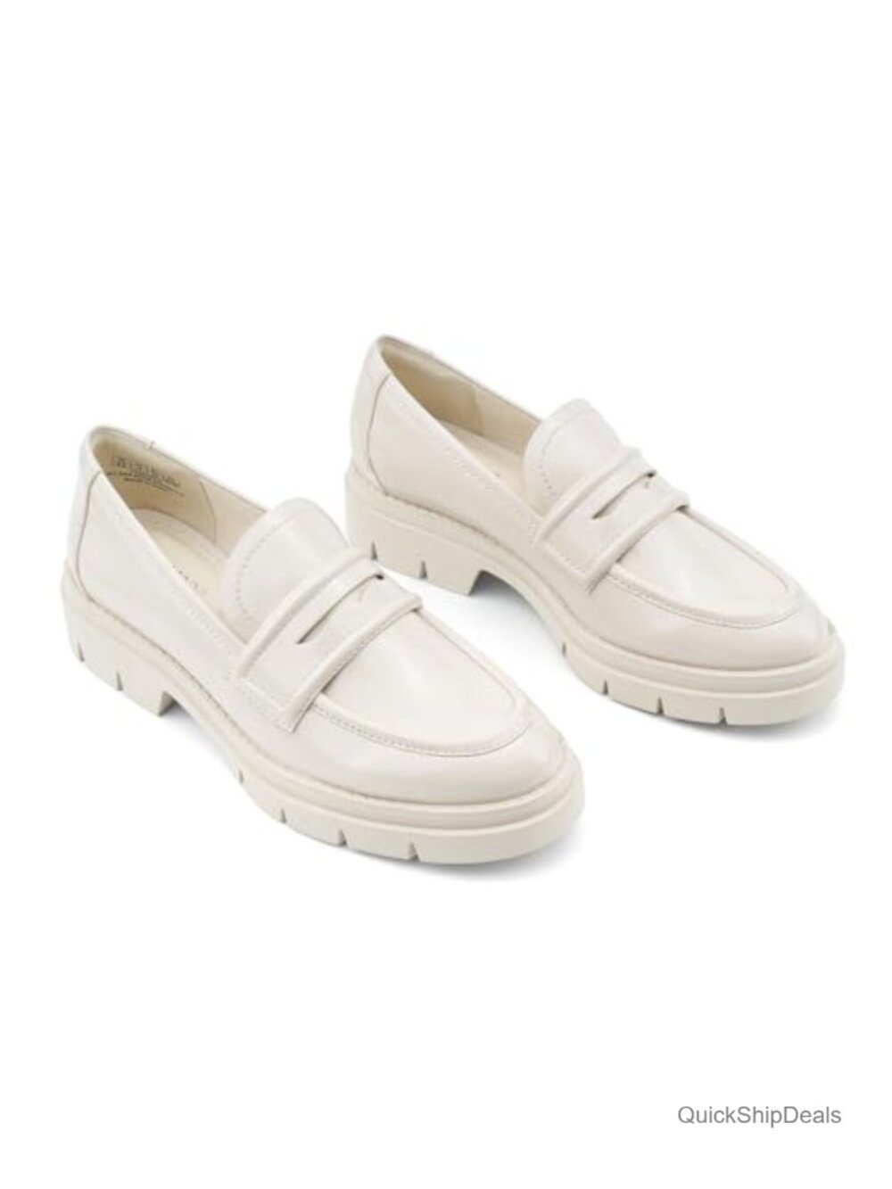 Chunky Loafers Women Slip On Lug Sole Penny Loafer Comfort Platform Work Shoes